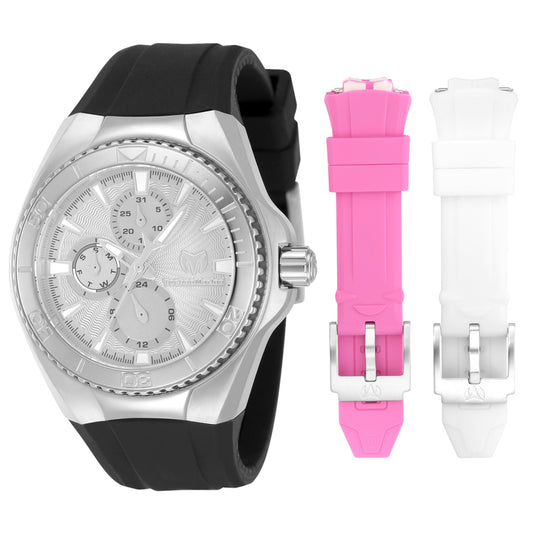 TechnoMarine Women's 40mm Cruise California Quartz Interchangeable Silicone Strap Watch