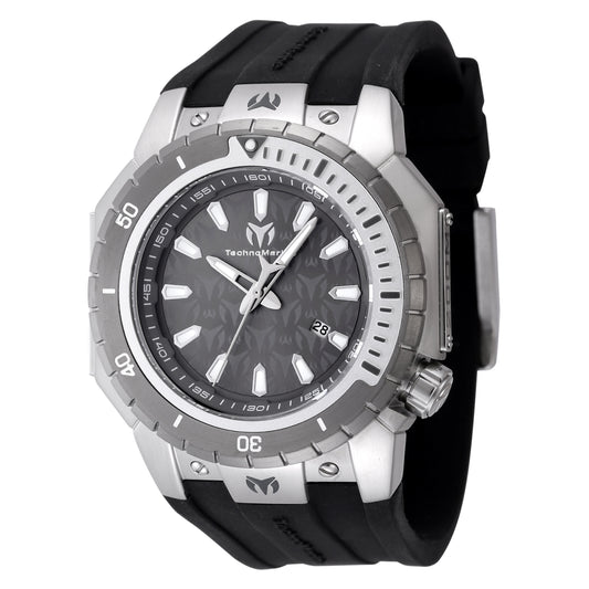 TechnoMarine Men's 48mm Manta Sea Quartz Silicone Strap Watch