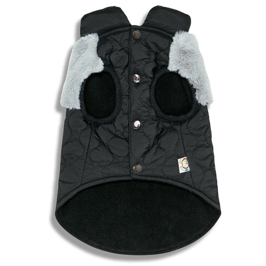 Touchdog 'Furrost-Bite' Fur & Fleece Dog Jacket