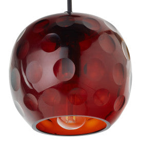 Tiffany Style Lighting 6" Hilary Retro Handblown Glass Globe Shade Pendant