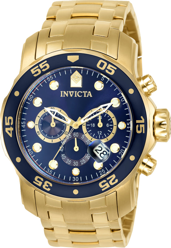 Invicta Men's 48mm Pro Diver Scuba Quartz Chronograph Bracelet Watch