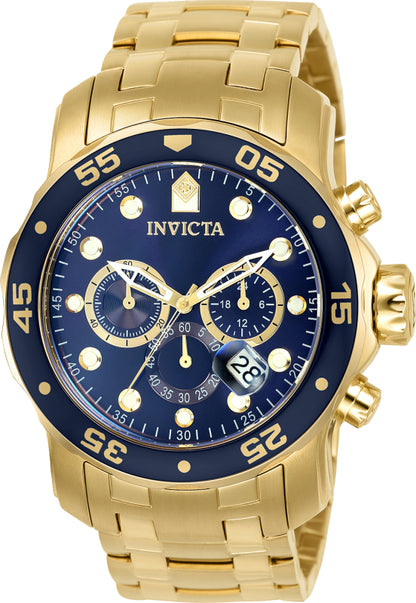 Invicta Men's 48mm Pro Diver Scuba Quartz Chronograph Bracelet Watch