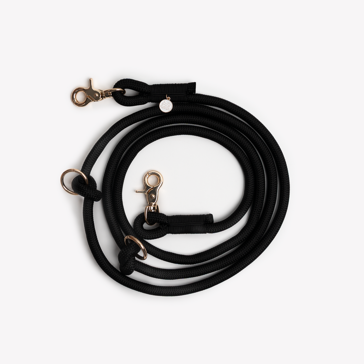 Furlou Black 8ft Hands Free Braided Leash
