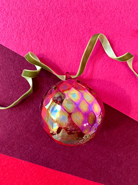 Glass Eye Studio Choice of Handblown Glass Birthstone Ornament