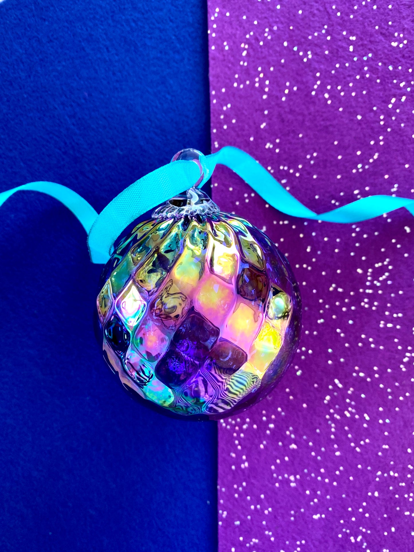 Glass Eye Studio Choice of Handblown Glass Birthstone Ornament