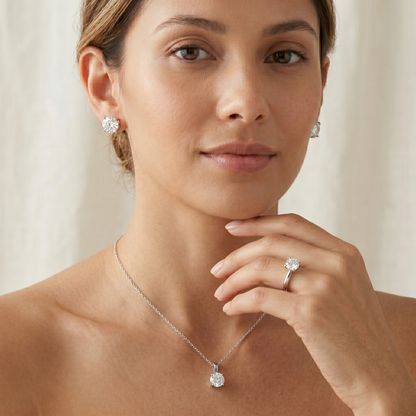 Peace Jewelers 14K Gold Lab-Grown Diamond Solitaire 3-Piece Suite