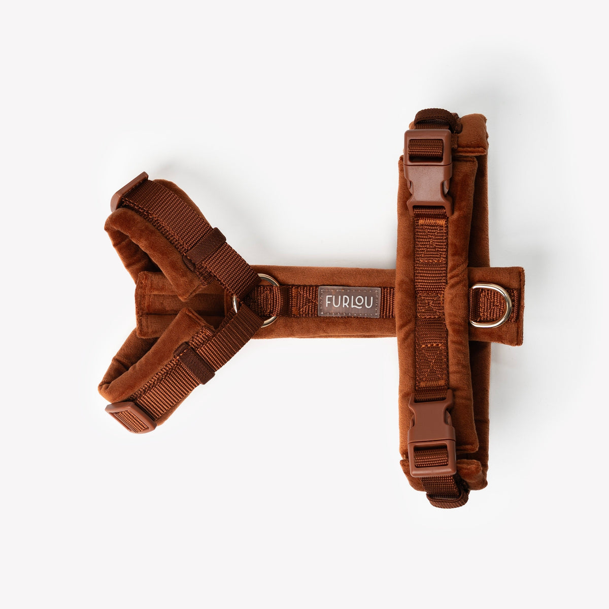 Furlou Clay Velvet Dog Harness Choice of Size