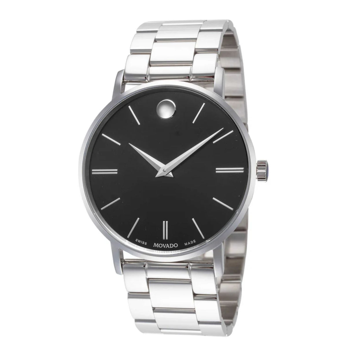 Movado Men's 40mm Classic Swiss Made Quartz Stick Index Marker Bracelet Watch