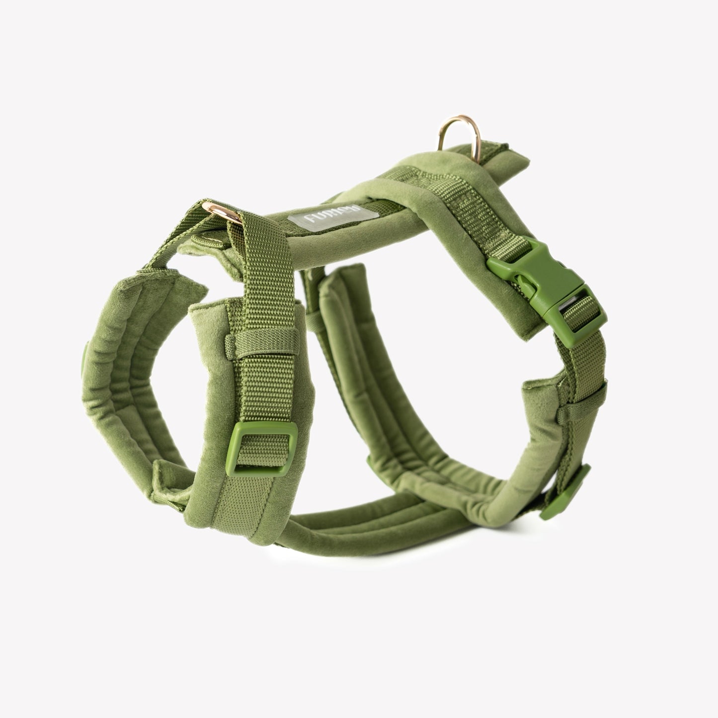 Furlou Green Velvet Dog Harness Choice of Size