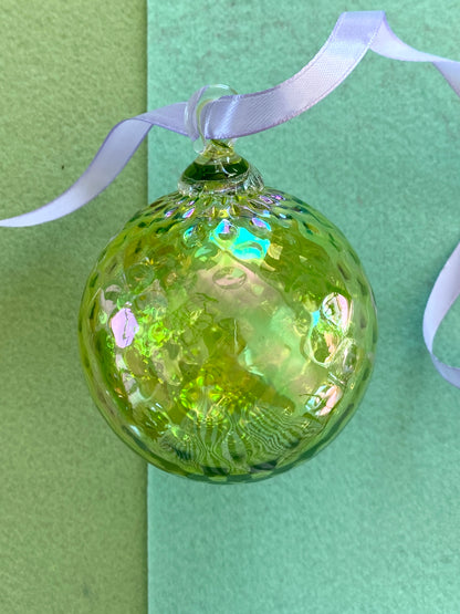 Glass Eye Studio Choice of Handblown Glass Birthstone Ornament