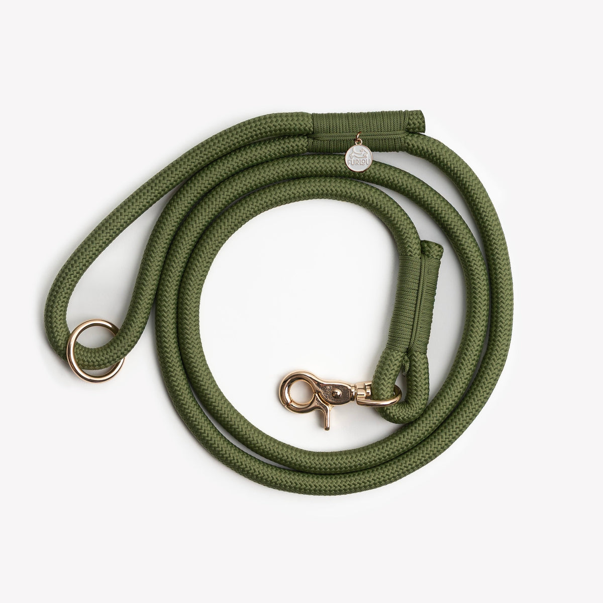 Furlou Green 5ft Braided Rope Leash