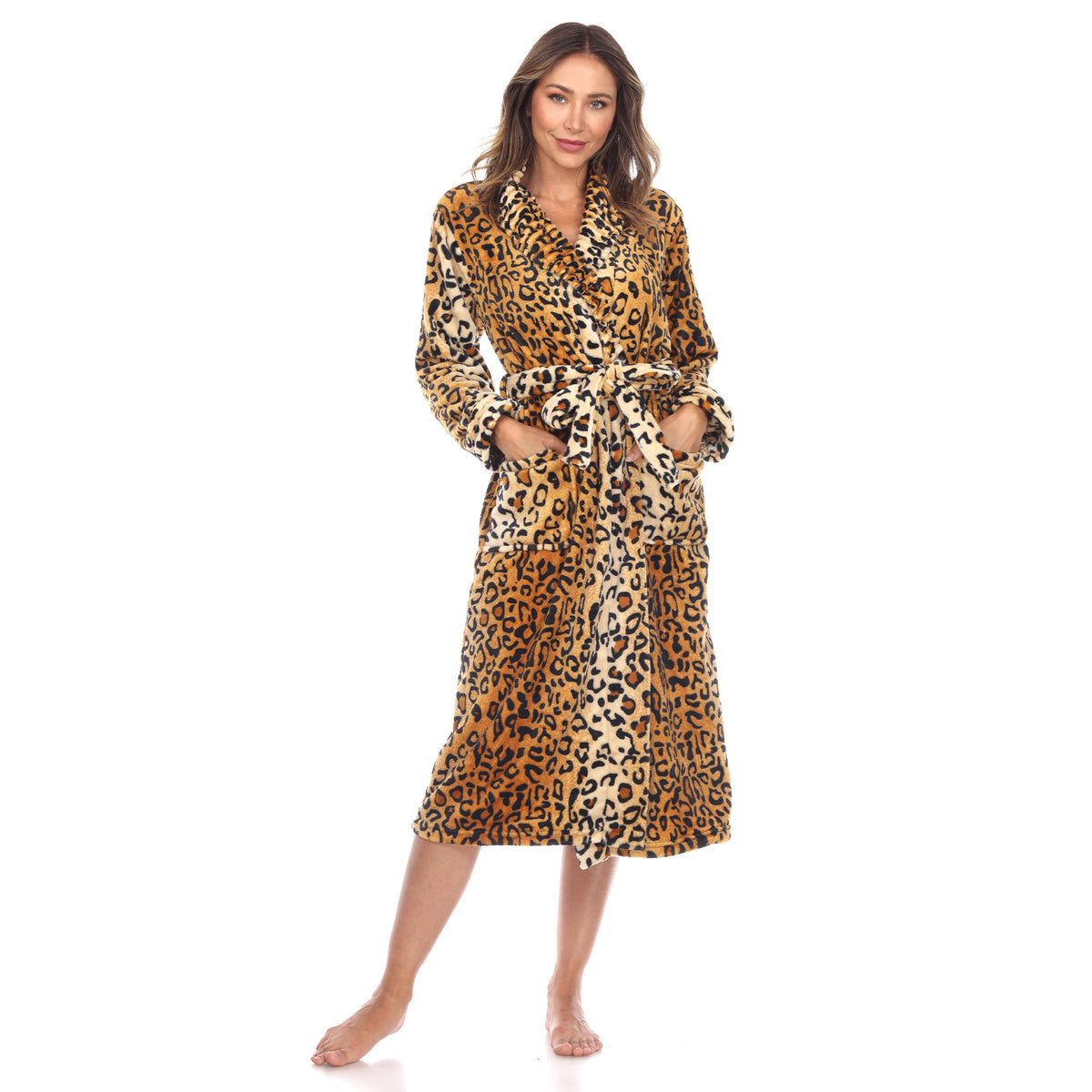 White Mark Women's Cozy Lounge Robe