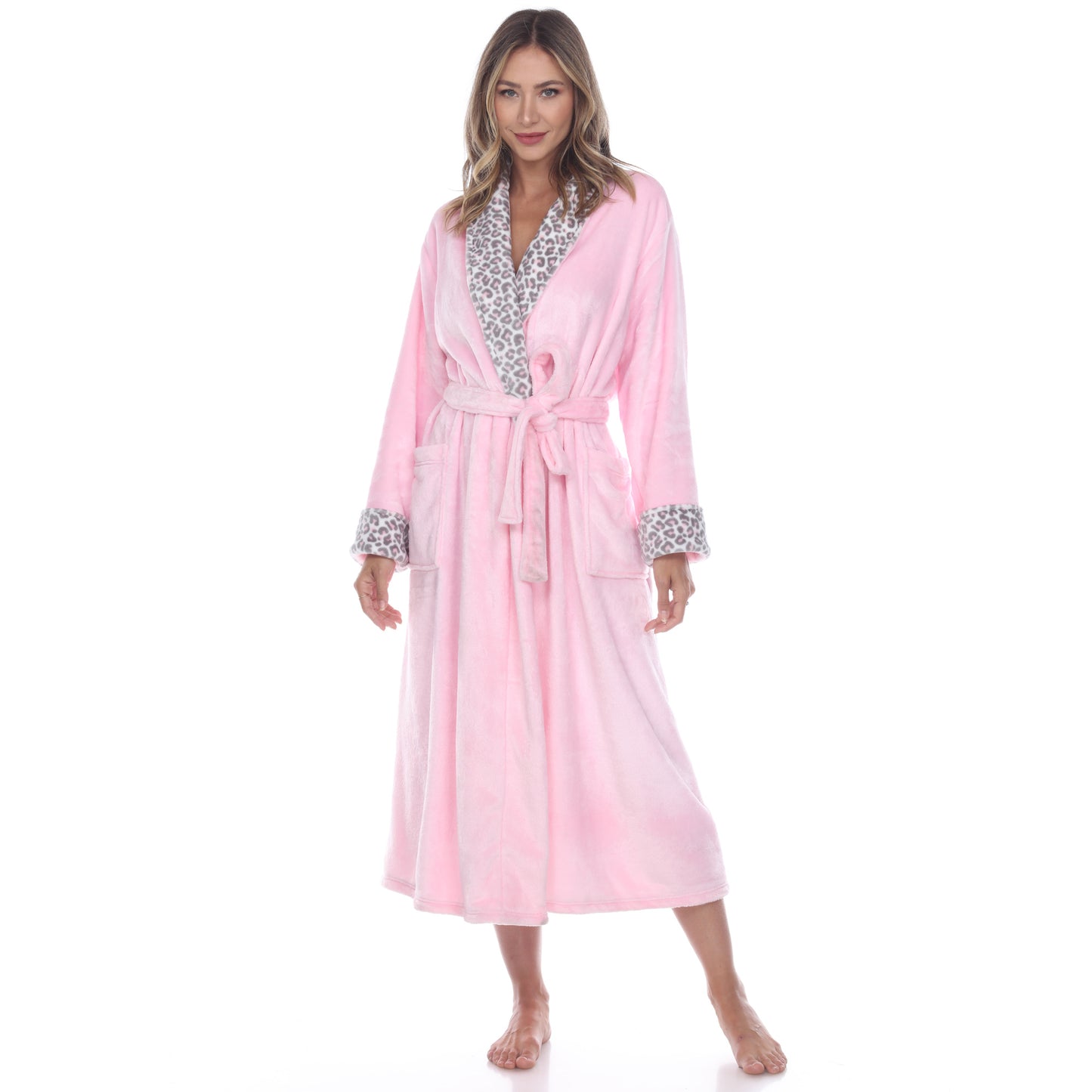 White Mark Women's Cozy Lounge Robe