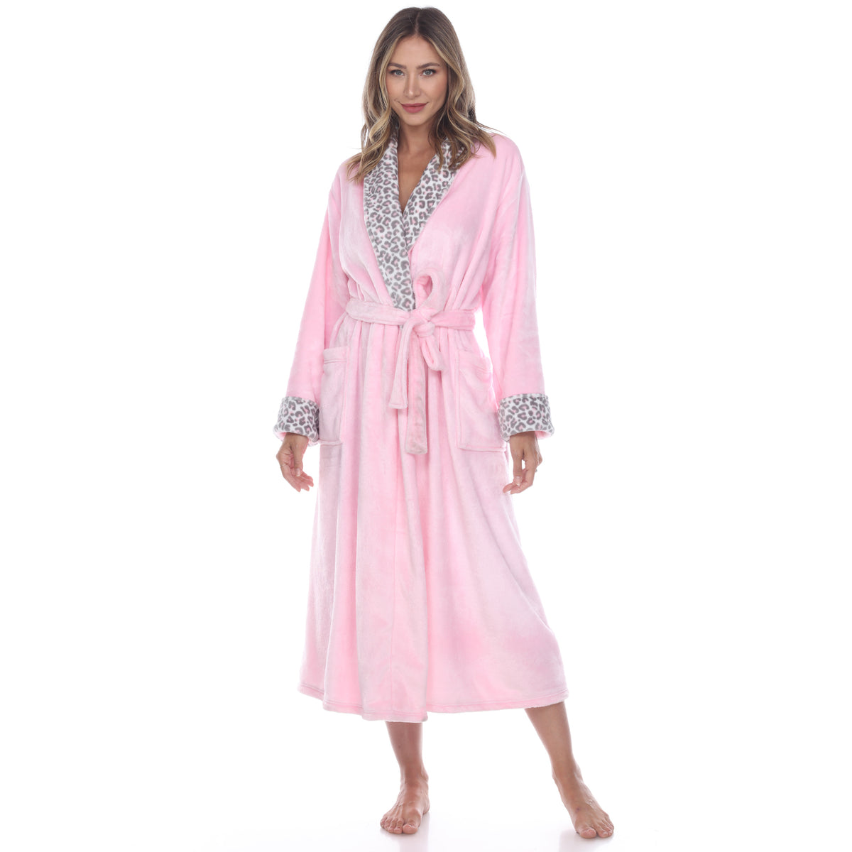 White Mark Women's Cozy Lounge Robe