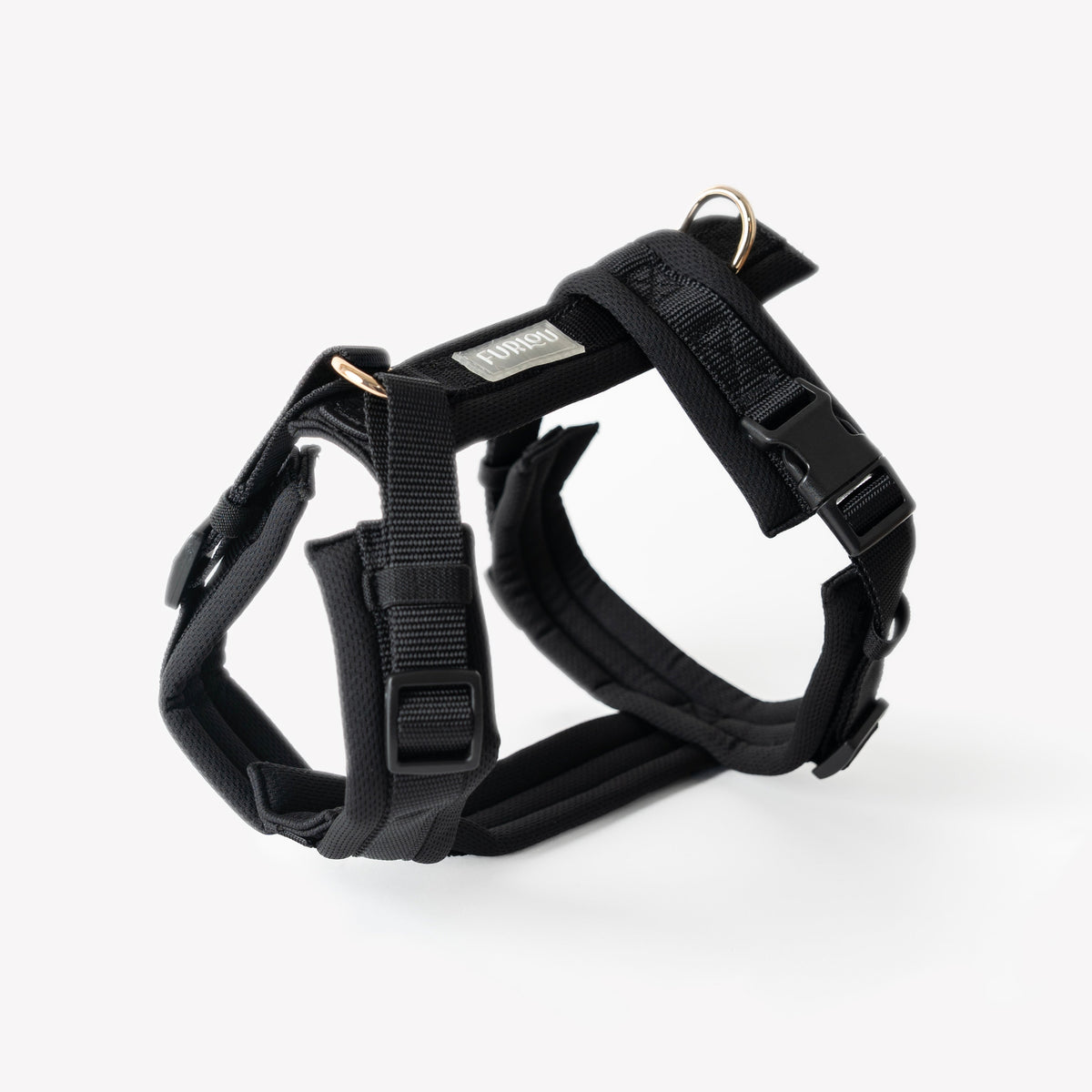 Furlou Black Comfort Dog Harness Choice of Size