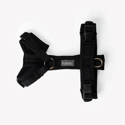 Furlou Black Comfort Dog Harness Choice of Size