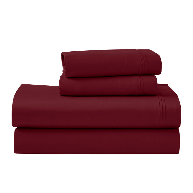 Superior 1000 Thread Count Egyptian Cotton Sateen Solid 4-Piece Sheet Set