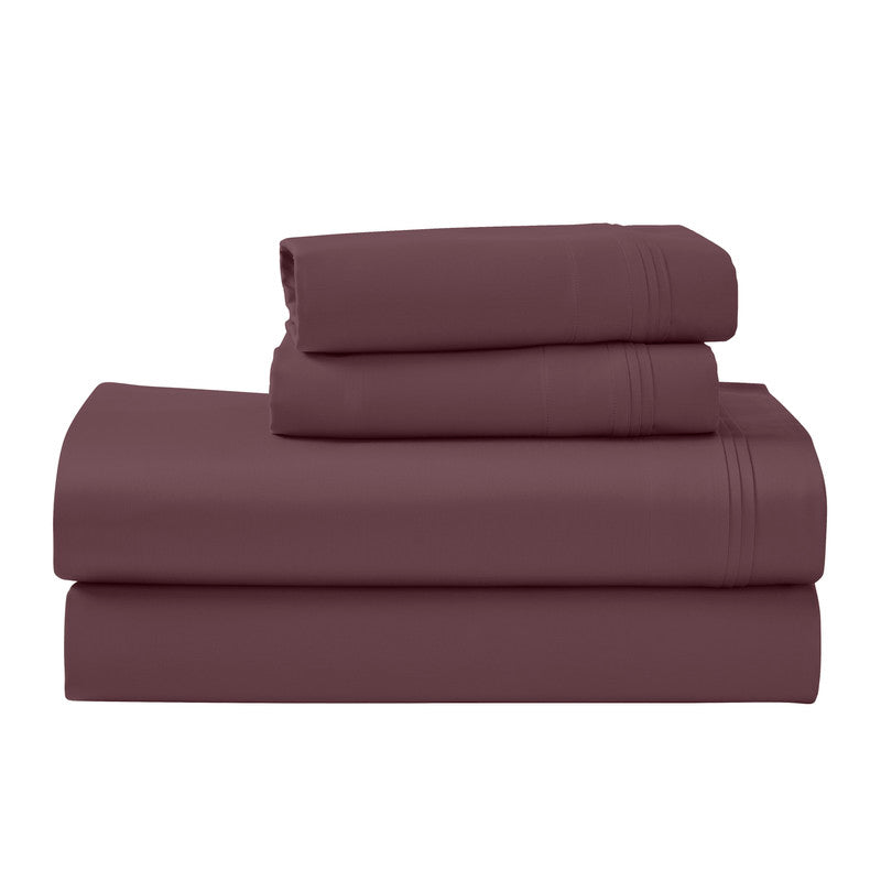 Superior 1000 Thread Count Egyptian Cotton Sateen Solid 4-Piece Sheet Set