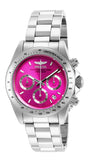 Invicta Women's 39mm Speedway Quartz Color Dial Silvertone Bracelet Watch