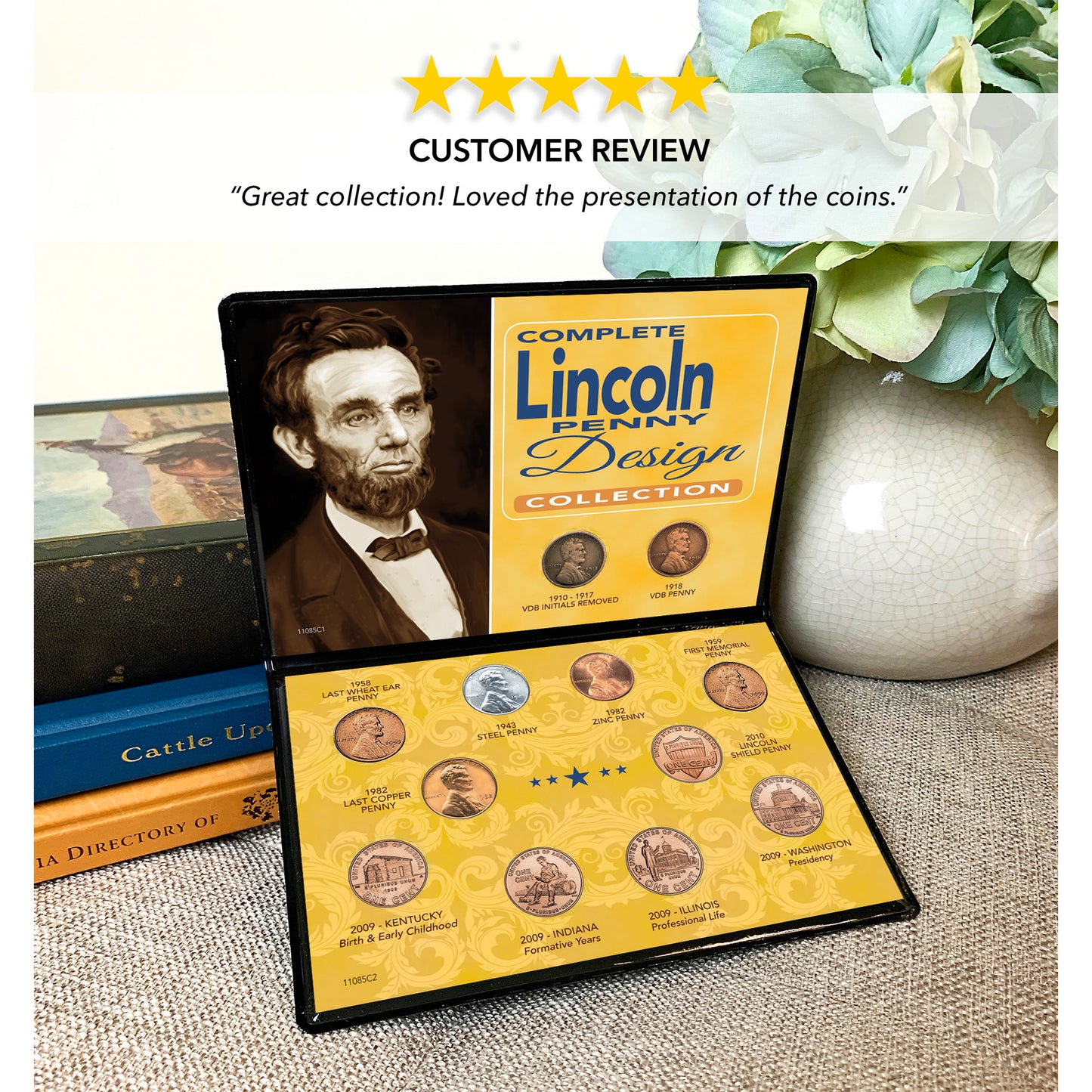 12-Piece Lincoln Penny Design Coin Collection
