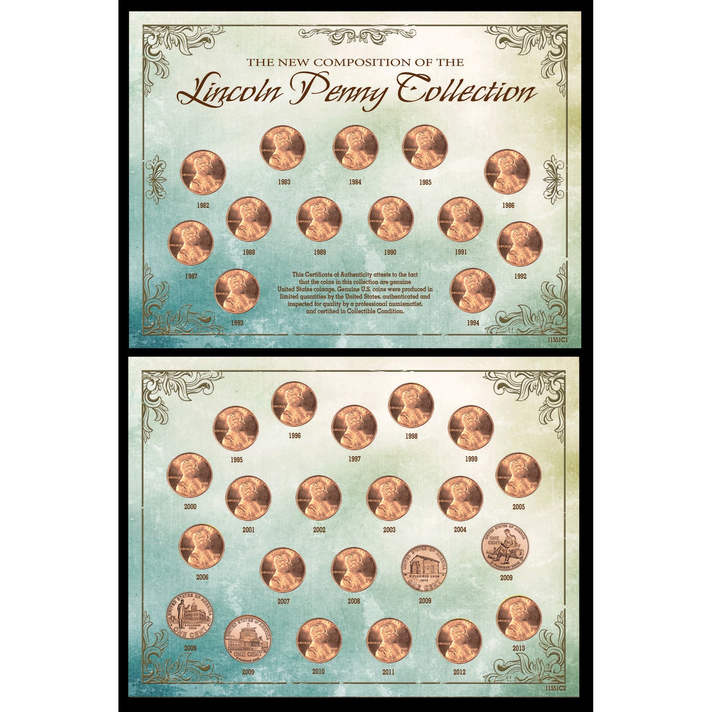 35-Piece New Composition of the Lincoln Penny Collection