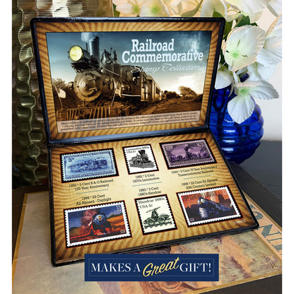 History of the U.S. Railroad Commemorative Stamp 6-Piece Collection