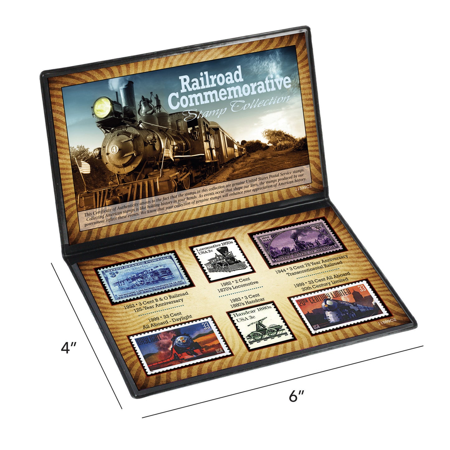 History of the U.S. Railroad Commemorative Stamp 6-Piece Collection