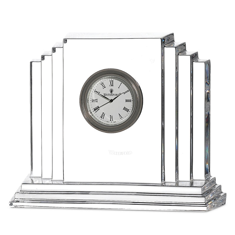 Waterford 6" Metropolitan Crystal Clock