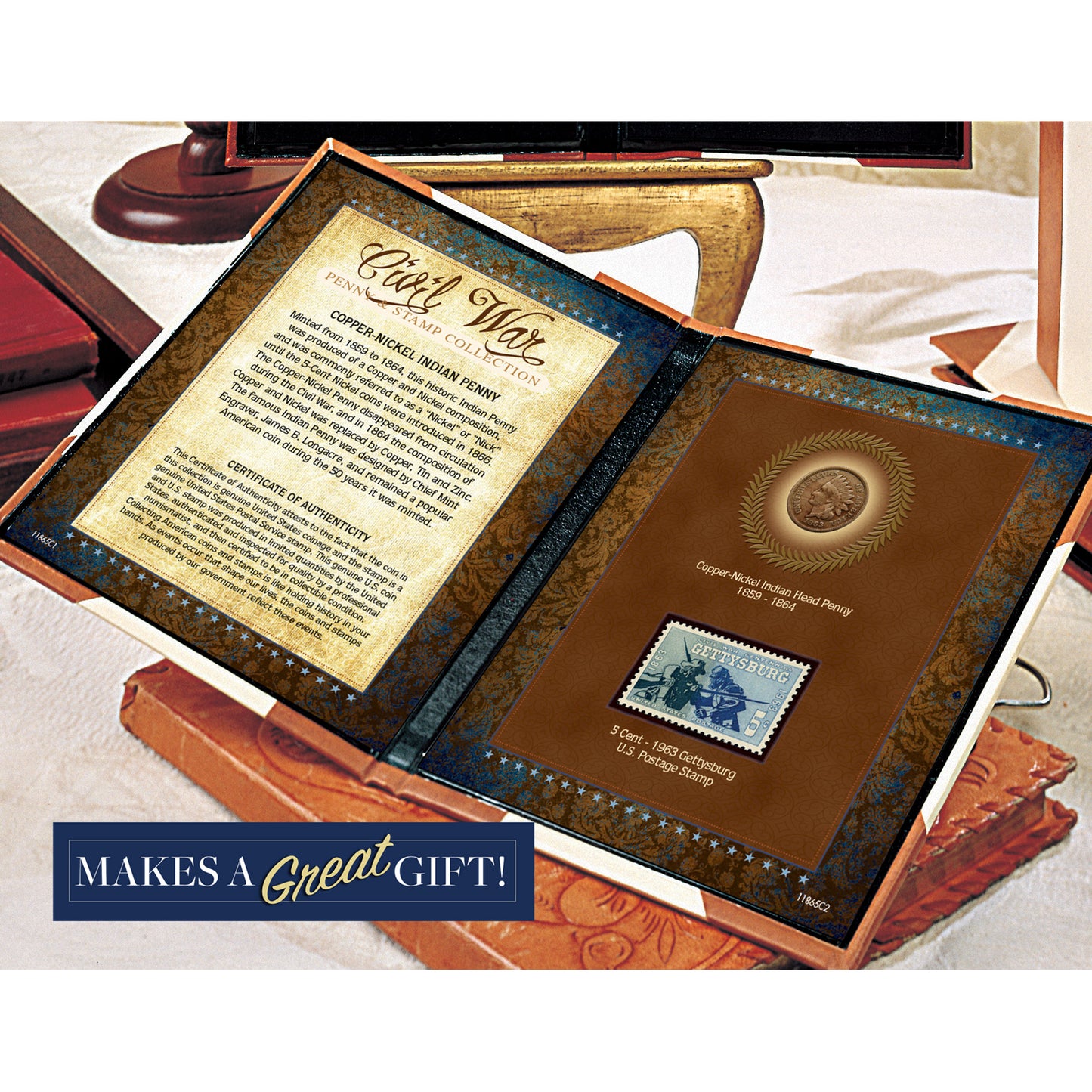 1861-1864 Civil War Penny & Stamp Collection