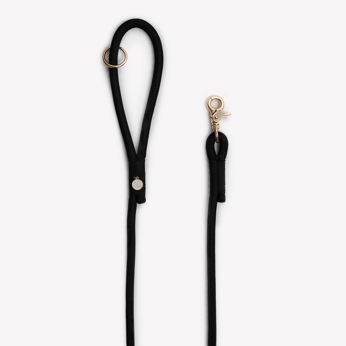 Furlou Black 5ft Braided Rope Leash