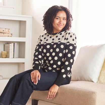 Christopher & Banks Mixed Polka Dot Sweater
