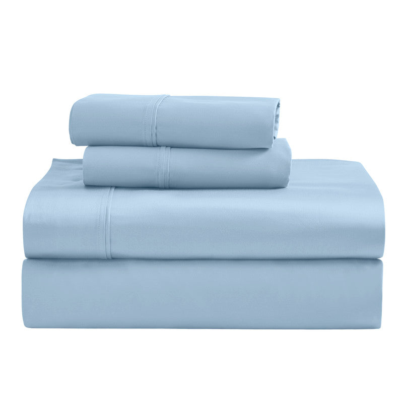 Superior 1200 Thread Count Egyptian Cotton Sateen Solid 4-Piece Sheet Set