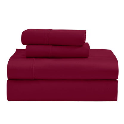 Superior 1200 Thread Count Egyptian Cotton Sateen Solid 4-Piece Sheet Set