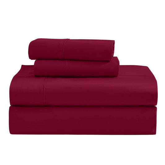 Superior 1200 Thread Count Egyptian Cotton Sateen Solid 4-Piece Sheet Set