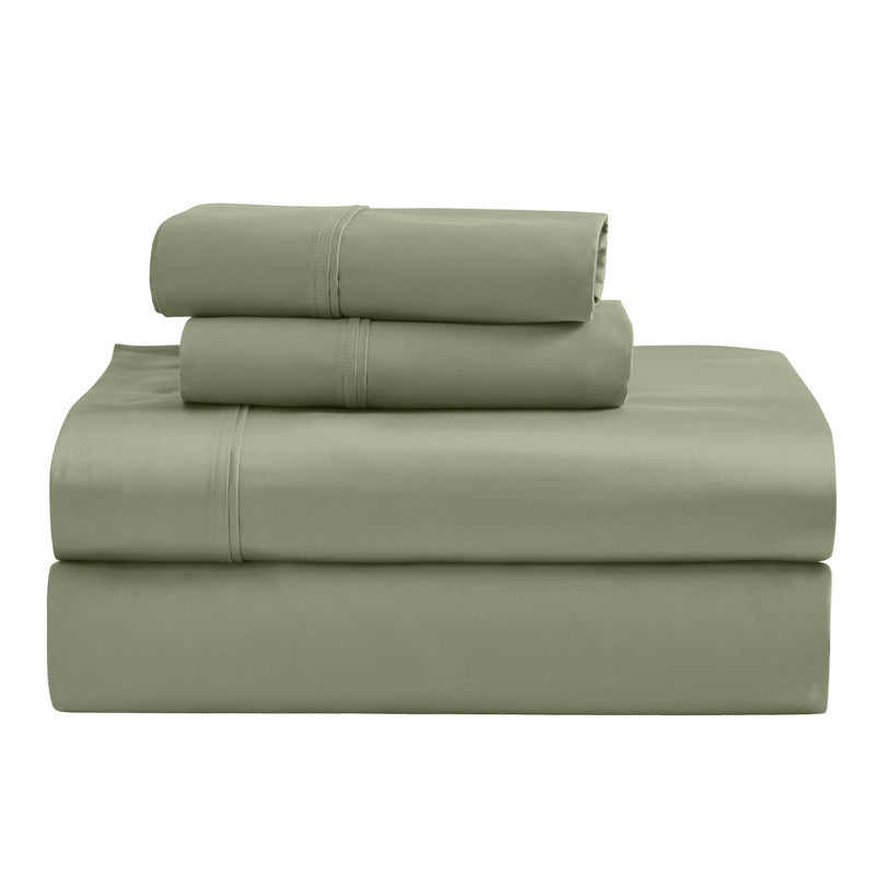 Superior 1200 Thread Count Egyptian Cotton Sateen Solid 4-Piece Sheet Set