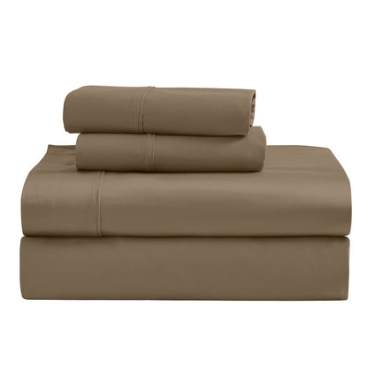 Superior 1200 Thread Count Egyptian Cotton Sateen Solid 4-Piece Sheet Set