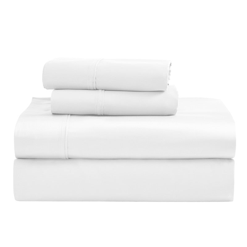 Superior 1200 Thread Count Egyptian Cotton Sateen Solid 4-Piece Sheet Set