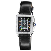 GV2 by Gevril Women's 27mm Padova Swiss Quartz Diamond & Gemstone Leather Strap Watch