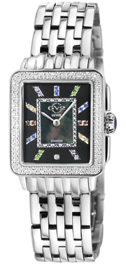 GV2 by Gevril Women's 27mm Padova Swiss Quartz Diamond & Gemstone Bracelet Watch