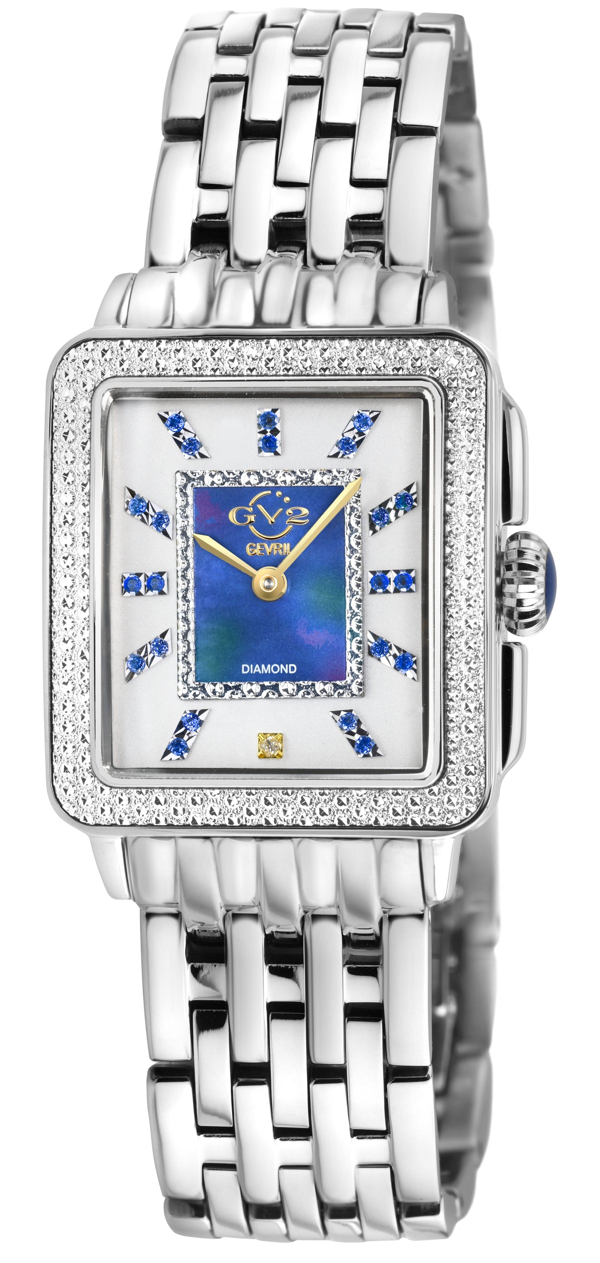 GV2 by Gevril Women's 27mm Padova Swiss Quartz Diamond & Gemstone Bracelet Watch