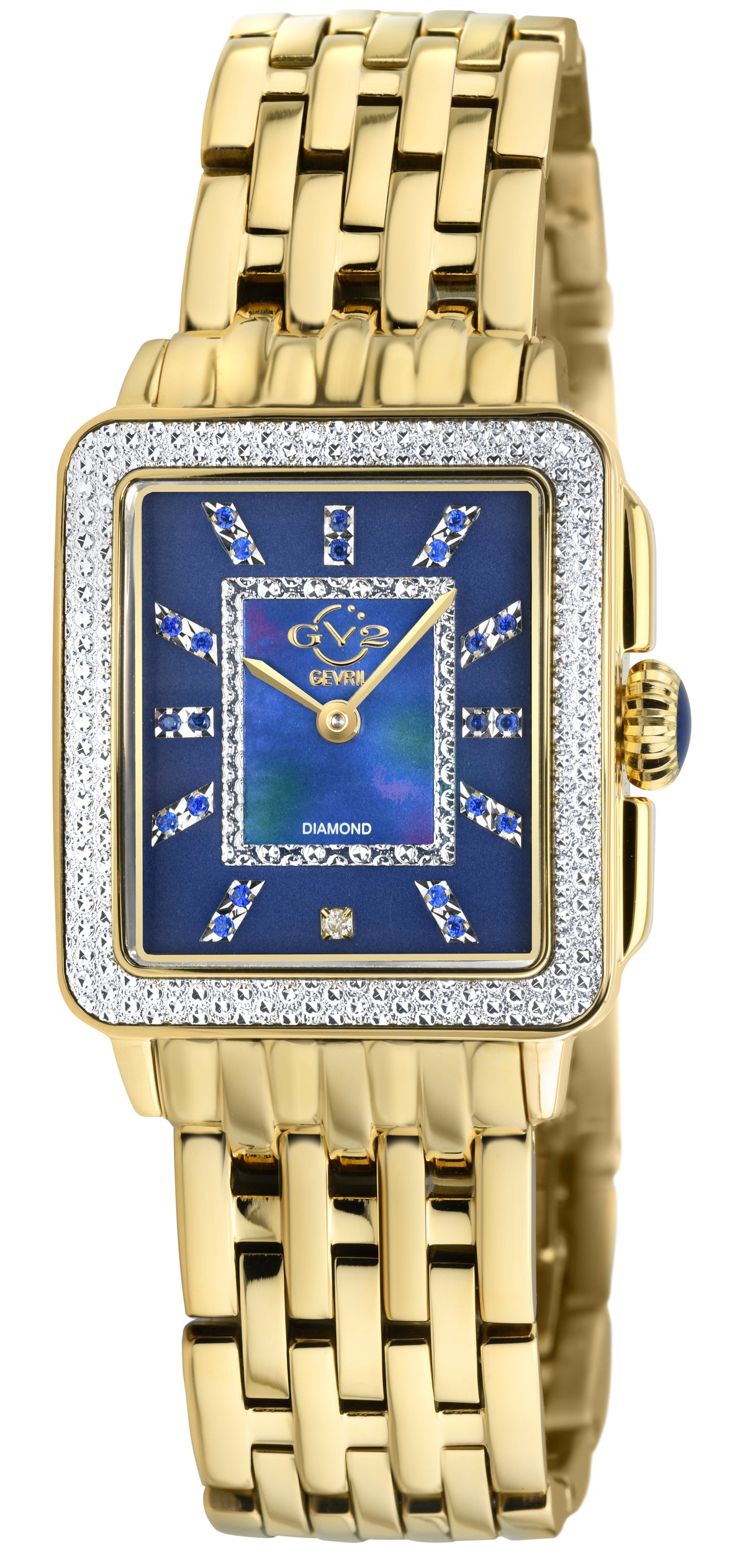 GV2 by Gevril Women's 27mm Padova Swiss Quartz Diamond & Gemstone Bracelet Watch