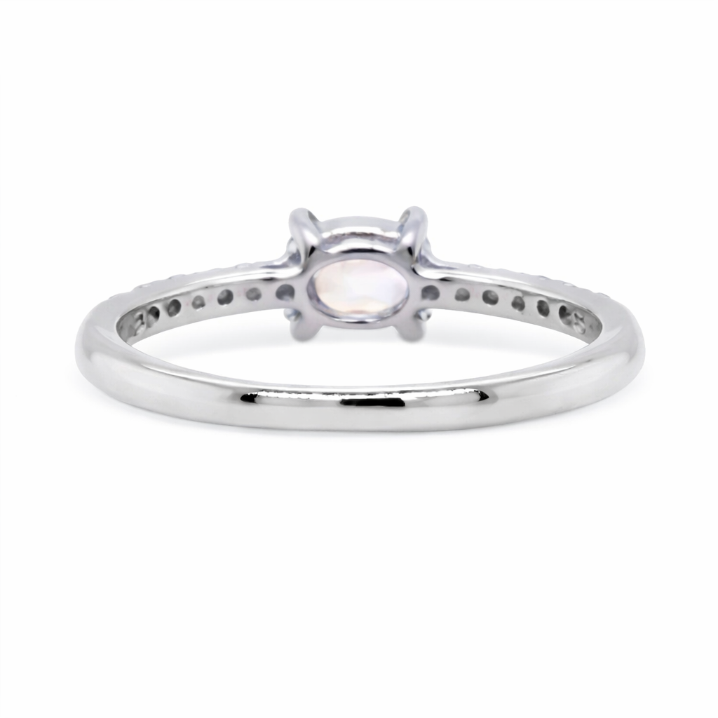 Sterling Silver Set of 3 Gemstone & White Zircon Stack Rings