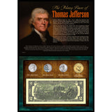 Many Faces of Thomas Jefferson Coin & Currency Collection