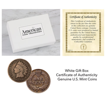 100 Year Old Indian Head Penny Feather Silvertone Coin Earrings