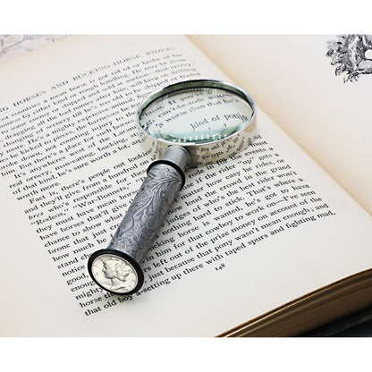 U.S. Silver Mercury Dime 1916-1945 Engraved Magnifying Glass