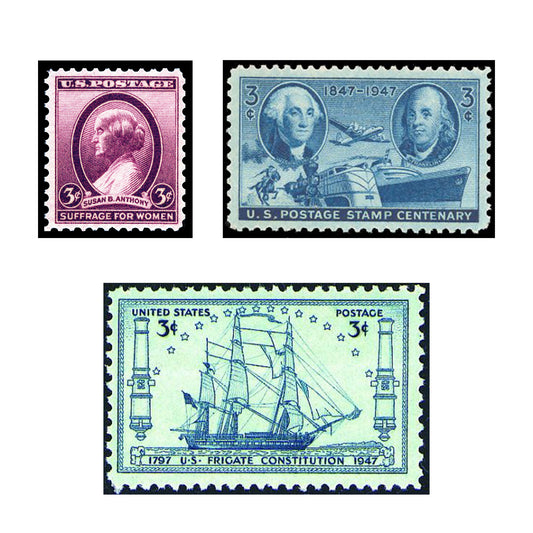 40 U.S. Postage Stamps from 1910-1940