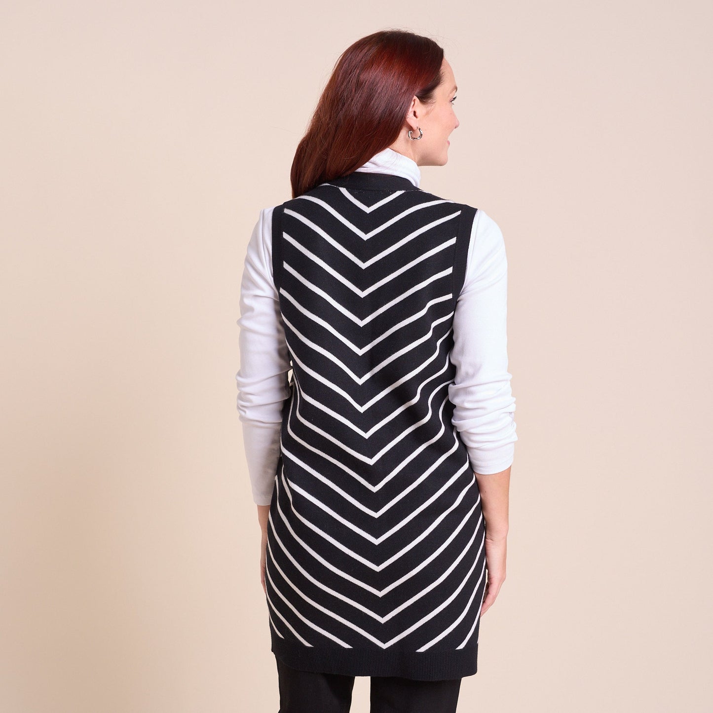 Christopher & Banks Women's Open Front Sweater Vest