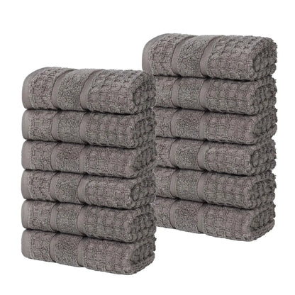Superior "Napa" Zero Twist 100% Cotton Set of 6 Hand Towels
