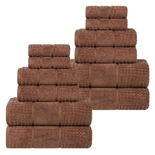 Superior "Napa" Zero Twist 100% Cotton 12-Piece Towel Set