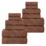 Superior "Napa" Zero Twist 100% Cotton 12-Piece Towel Set